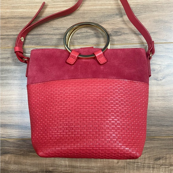 Halston Crossbody‎ Weave Purse - Picture 6 of 15